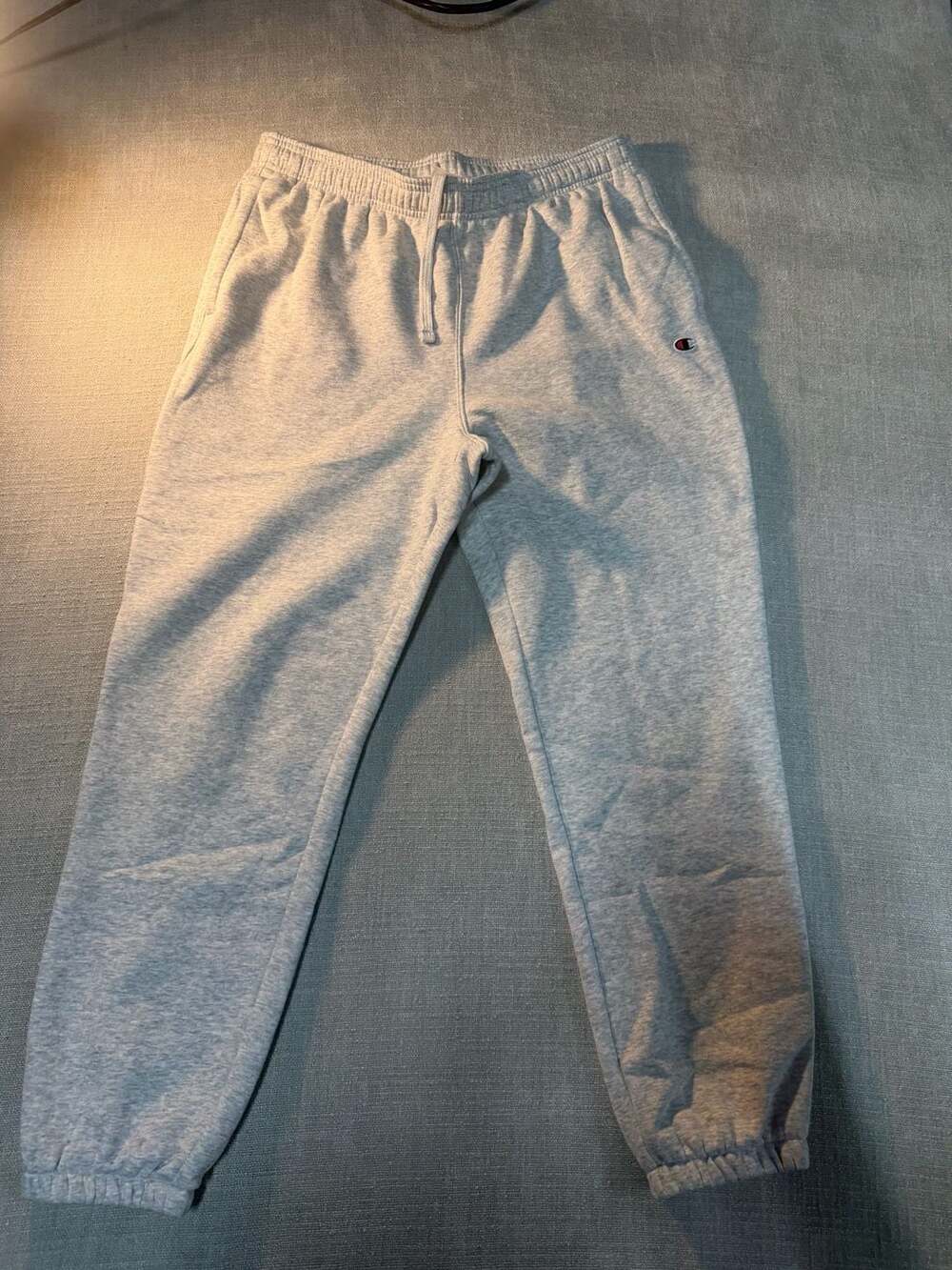Champion Powerblend Fleece Sweatpants Joggers in Oxford Gray